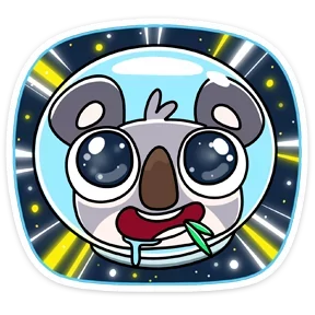 Стикер из набора Коала