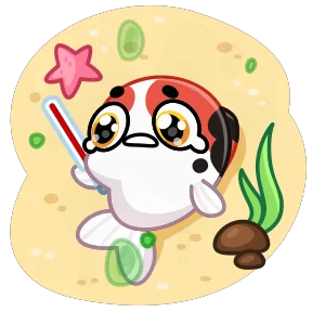 Стикер из набора Кои