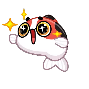 Стикер из набора Кои