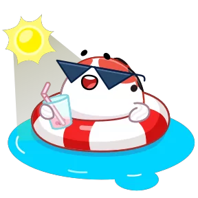 Стикер из набора Кои