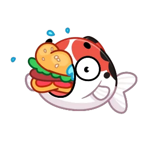 Стикер из набора Кои