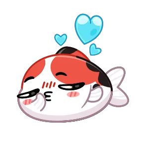 Стикер из набора Кои