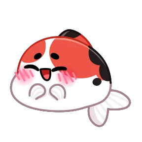 Стикер из набора Кои