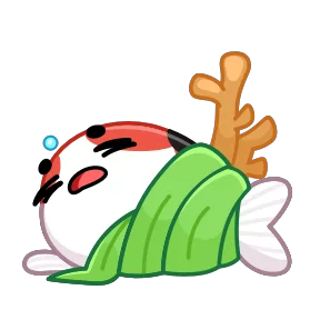 Стикер из набора Кои