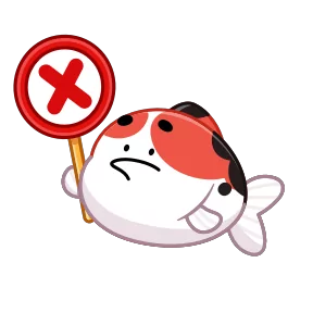 Стикер из набора Кои