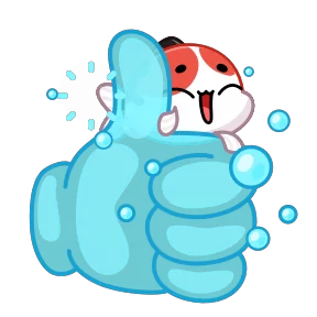 Стикер из набора Кои