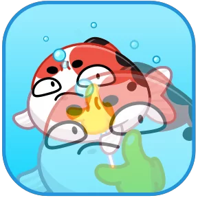 Стикер из набора Кои