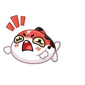 Стикер из набора Кои