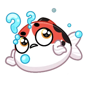 Стикер из набора Кои