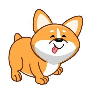 Стикер из набора Корги