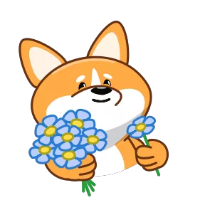 Стикер из набора Корги