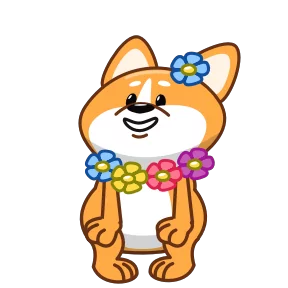 Стикер из набора Корги