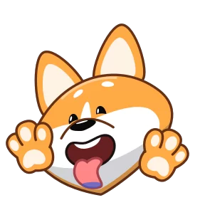 Стикер из набора Корги