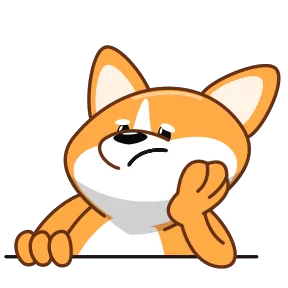 Стикер из набора Корги