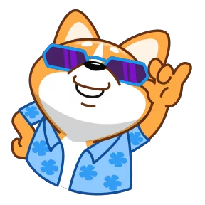 Стикер из набора Корги