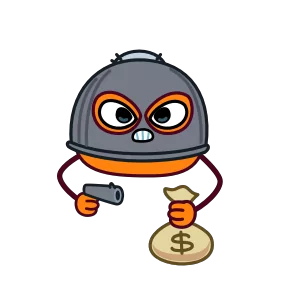 Стикер из набора Кошелёнок