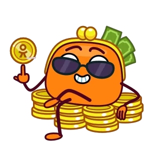 Стикер из набора Кошелёнок