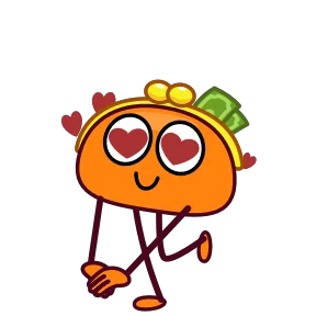 Стикер из набора Кошелёнок