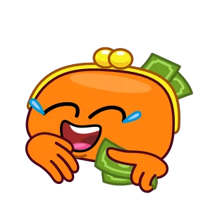 Стикер из набора Кошелёнок