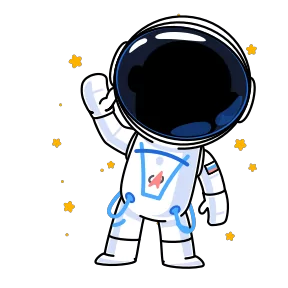 Стикер из набора Космонавт