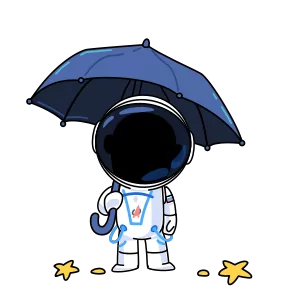 Стикер из набора Космонавт