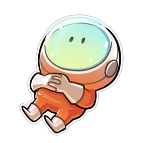 Стикер из набора Космонавт