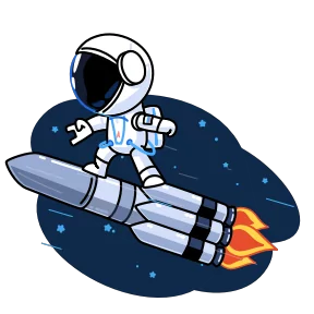 Стикер из набора Космонавт