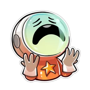 Стикер из набора Космонавт