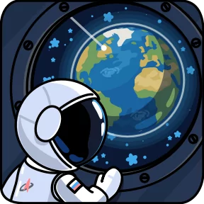 Стикер из набора Космонавт