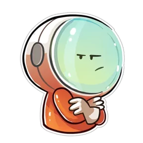 Стикер из набора Космонавт