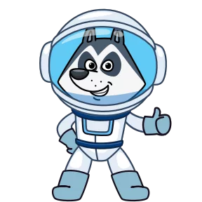 Стикер из набора Космопёс