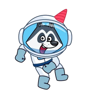 Стикер из набора Космопёс