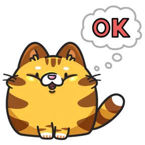 Стикер из набора Кот Батон