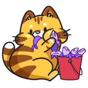 Стикер из набора Кот Батон