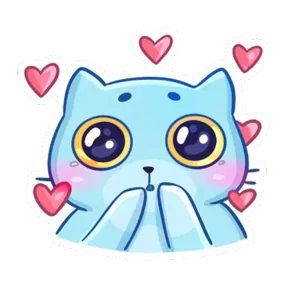 Стикер из набора Кот-привидение