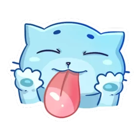 Стикер из набора Кот-привидение