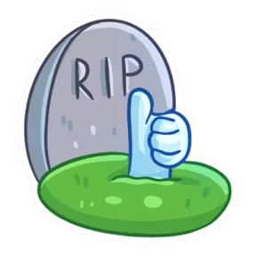 Стикер из набора Кот-привидение