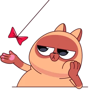 Стикер из набора Котя