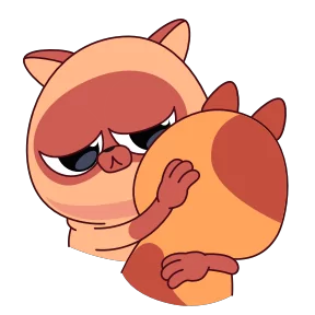 Стикер из набора Котя