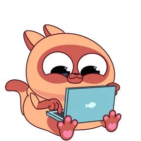 Стикер из набора Котя