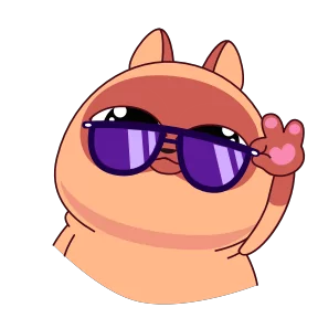 Стикер из набора Котя