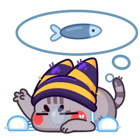 Котёнок в шапке