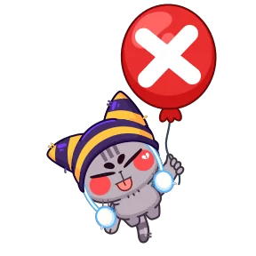 Стикер из набора Котёнок в шапке