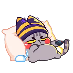 Стикер из набора Котёнок в шапке