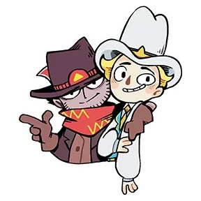 Стикер из набора Ковбой