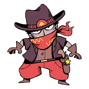 Стикер из набора Ковбой