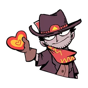 Стикер из набора Ковбой