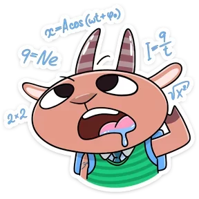 Стикер из набора Козёл