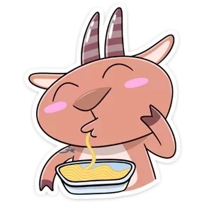 Стикер из набора Козёл