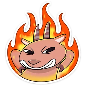 Стикер из набора Козёл